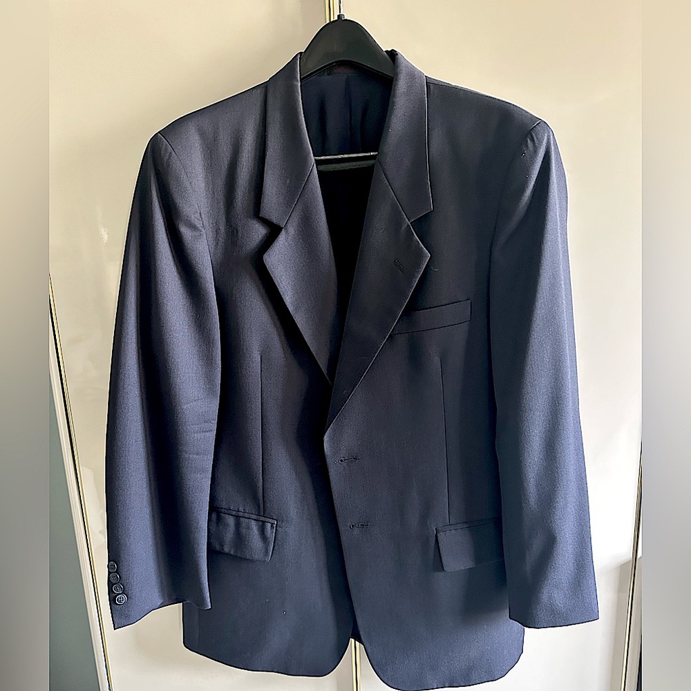 Mens Navy Wool suit
